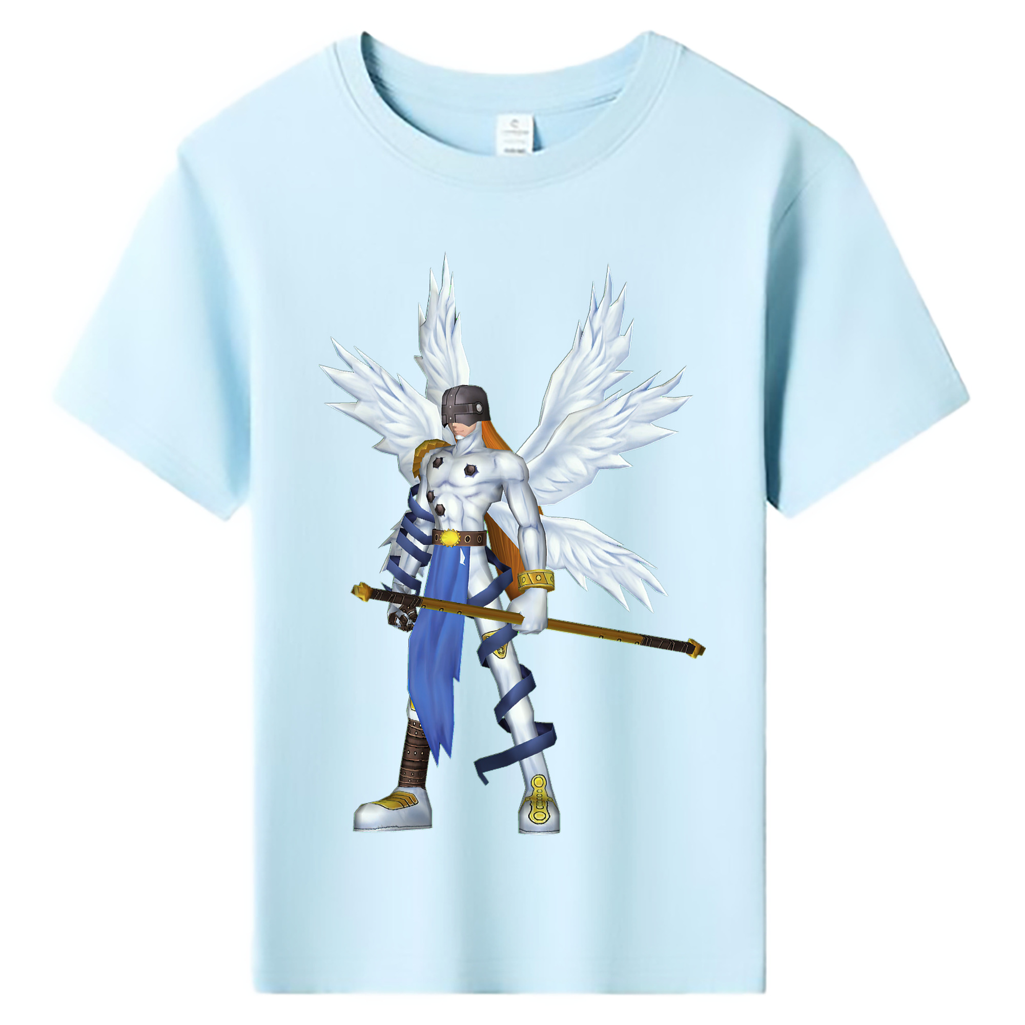 （画像用） Digimon デジタルモンスター/デジモン 綿100％キッズTシャツ（フロントプリント）